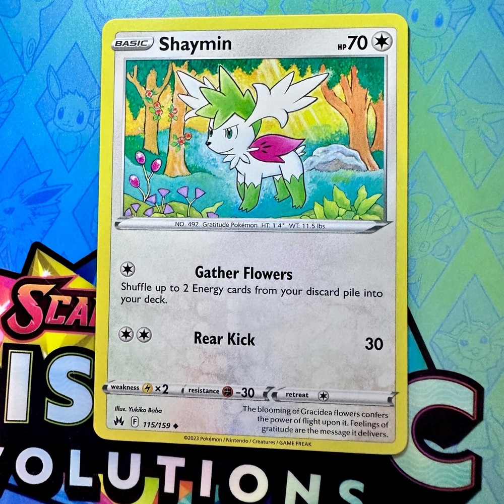 shaymin (115/159) - uncommon — pokémon: crown zenith